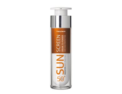 Frezyderm Sun Screen Cream to Powder Vitamin D Like SPF50+, Αντηλιακή Κρέμα Προσώπου 50ml
