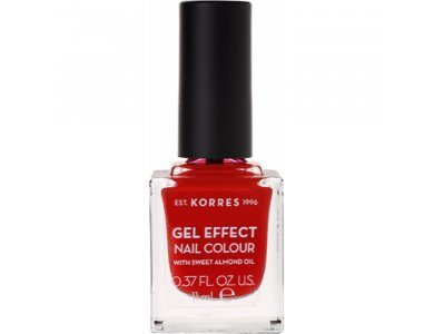 Korres Gel Effect Nail Colour With Sweet Almond Oil No.53 Royal Red 11ml