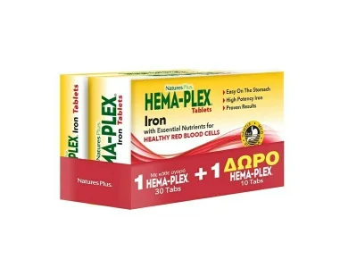 Natures Plus Promo Hema Plex, 30tabs & Δώρο 10tabs, 1σετ