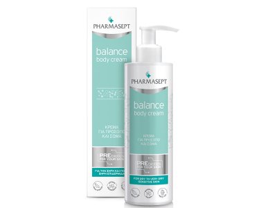 Pharmasept Balance Body Cream, Ενυδατική Κρέμα Kαθημερινής Xρήσης για Ξηρές & Ευαίσθητες Επιδερμίδες, 250ml