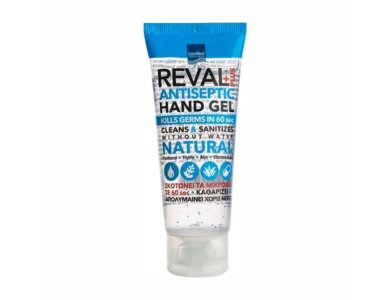 Intermed Reval Plus Antiseptic Hand Gel Natural, Αντισηπτικό Τζελ Χεριών με Φυσικό Άρωμα, 30ml
