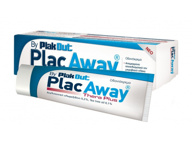 Plac Away Thera Plus Θεραπευτική Οδοντόπαστα Με Χλωρεξιδίνη 0,2%, 75ml