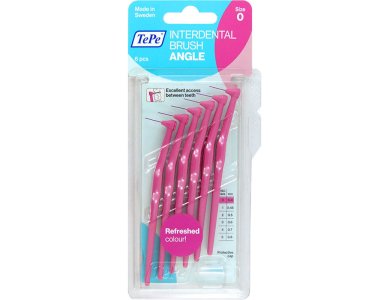 TEPE Interdental Brush Angle 0.4 mm Φούξια 6 pcs