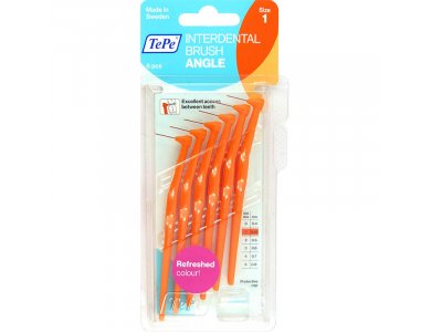 TEPE Interdental Brush Angle 0.45 mm Πορτοκαλί 6 pcs