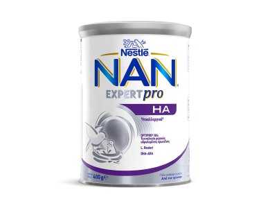 NESTLE - NAN Expert Pro HA 0+, Υποαλλεργικό Γάλα για Βρέφη σε Σκόνη από τη Γέννηση, 400g