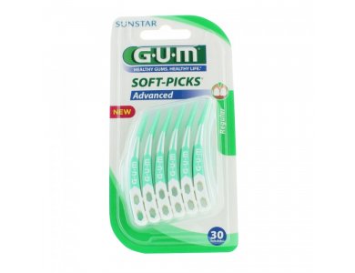 GUM 650 Soft Picks Advanced Regular Μεσοδόντια Βουρτσάκια 30τμχ