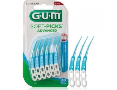 Gum 649 Soft Picks Advanced Small Μεσοδόντια Βουρτσάκια Μέγεθος Μικρό 30τμχ