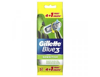 Gillette Blue3 Sensitive (4+1 Δωρο) 1τμχ
