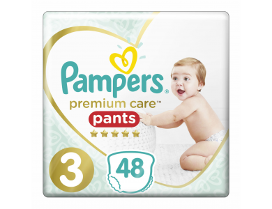 Πάνες-Βρακάκι Pampers Premium Care Pants Μέγεθος 3 (6-11kg) (48τεμ)