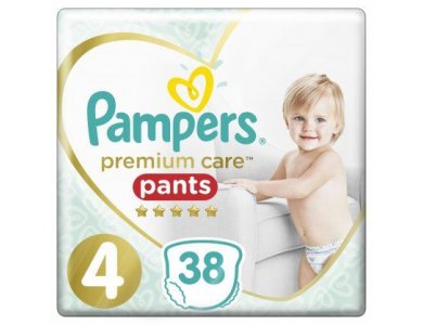 Pampers Πάνες Premium Care Pants Jumbo Pack Νo4 (9-15kg) 38τεμ