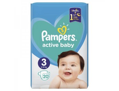 Pampers Πάνες Μωρού Active Baby No3 (6 - 10 kg) 20 τεμάχια