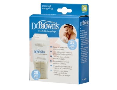 Dr. Brown's Breastmilk Storage Bags, Σακουλάκια φύλαξης Μητρικού γάλακτος, 25τμχ